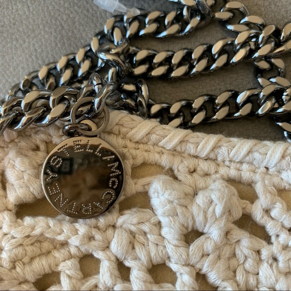 Falabella TINY Crochet Flower Crossbody Tote Bag - Picture 9 of 15